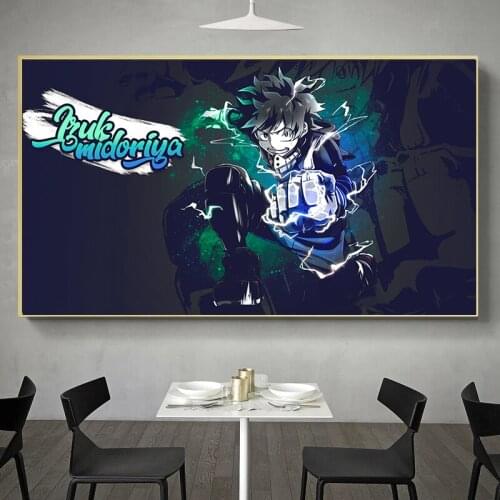My Hero Academia Collection Artwork Anime Manga Scroll Poster Wall Art Print Decor,50 x 70 cm,No Frame