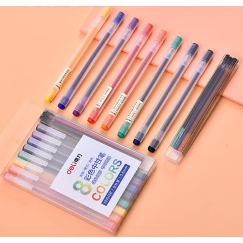 18pcs/Set color Gel Pen Set 0.5mm Gel Ink Pens Vintage Marker Liner Ballpoint Stationery Gift Office School Supplies
