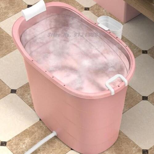 Small Household High Position Bath Tub Adult Bath Tub Adult Bath Tub Can Sit Full Body Bath Tub Thickened