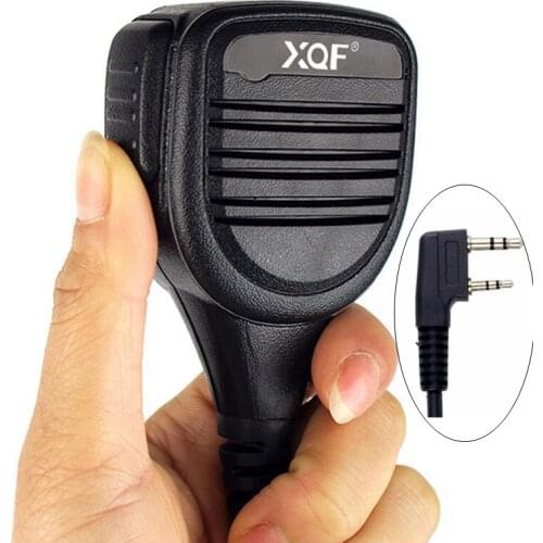 New Heavy Duty Shoulder Remote Speaker Mic Microphone PTT 2pin for Kenwood Radio free shipping