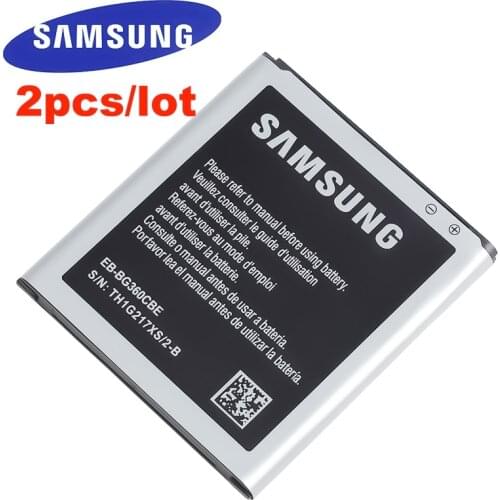 2pcs/lot EB-BG360CBC EB-BG360CBE /CBU/CBZ EB-BG360BBE 2000mAh SAMSUNG Original battery For Galaxy CORE Prime G3606 G3608 G3609