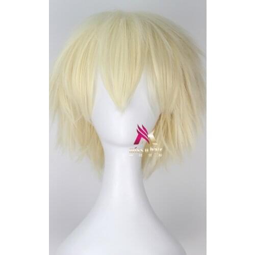 Bakugou Katsuki Wig Boku No Academia Cosplay Wig My Hero Academia Cosplay Hair Bakugou Katsuki Hair Gold +wig cap