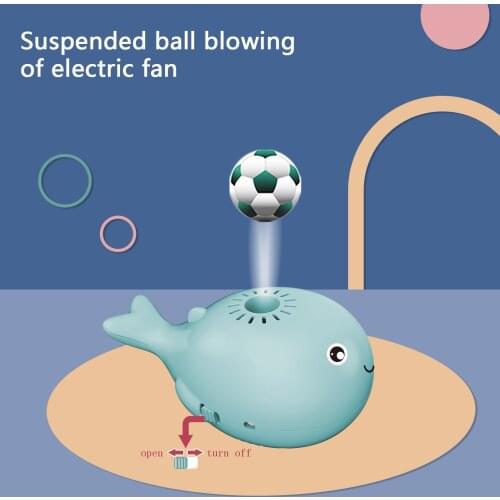 Floating Ball Bath Toys Cute Little Fish Fan Toy For Kids Funny Jet Whale Animals Toys Usb Charging No Fan Blades Toy
