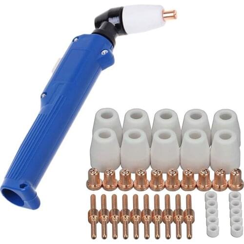 PT31 Plasma Cutter Torch Head Body Cutting 40PCS Consumables Accessory Fit for CUT50D CUT-50 CT-312 CUT40