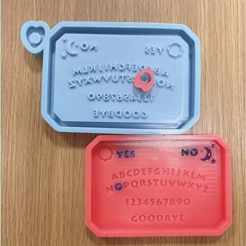 Hanging Listed Plate Pendant Casting Silicone Mould DIY Crafts Decorations Making Tool Epoxy Resin Mold