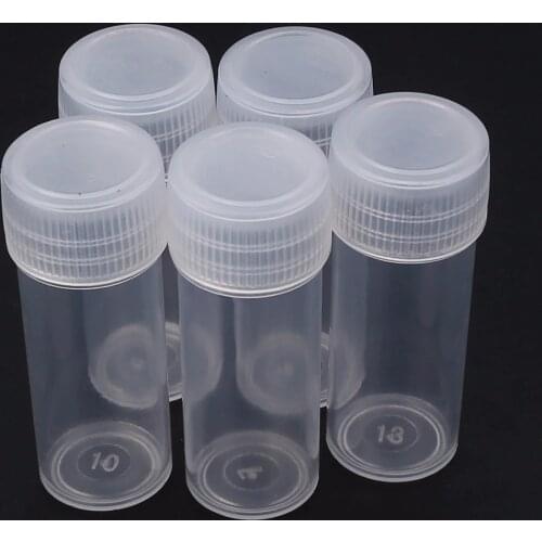 Transparent Small Empty Plastic Bottle 5ml Empty Tube Plastic Clear Sample Bottle Container Durable Storage 5/20/50pcs