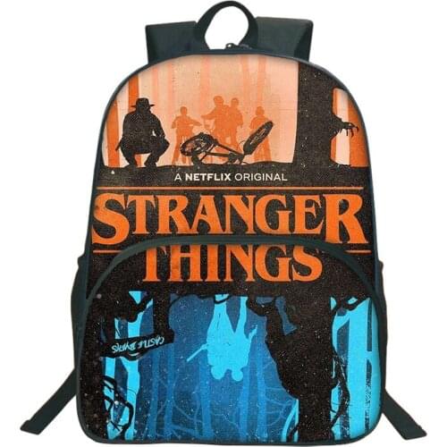 Stranger Things Backpack Students Boys Girls Rucksack Fashion Colourful Pattern Schoolbag Men Women Travel Knapsack