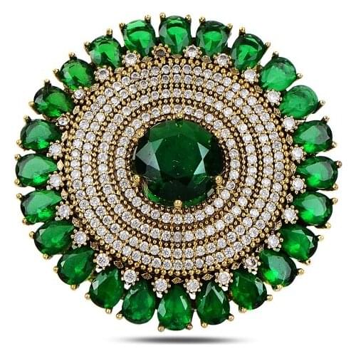 Silverlina Silver Zircon Stone Authentic Brooch