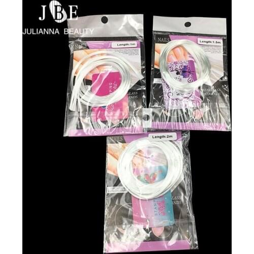 1m/1.5m/2m Nail Art Fiberglass For UV Gel DIY Nails White Acrylic Silk Nail Extension Tips Wrap With Scraper DIY Nail Spa Tool