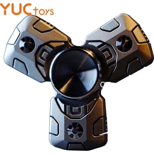 TC4 Titanium Alloy EDC Metal Fidget Spinner Double Leafs Ultralight Armor Mute Bearing ADHD Finger Gyro Relief Stress Adults Toy