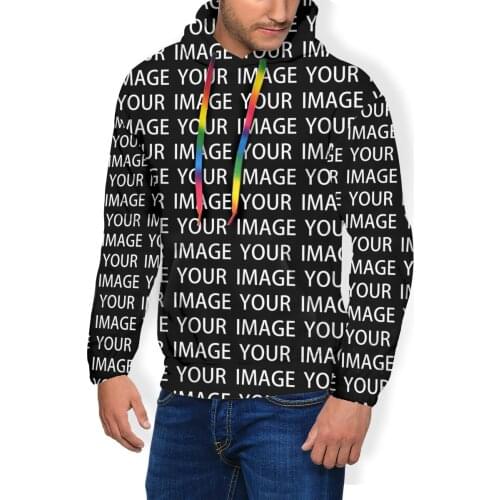 Custom Hoodie Casual Long Polyester Hoodies Men Warm Streetwear Pullover Hoodie Over Size