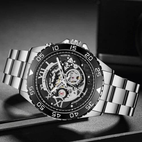 Top Luxury Brand WINNER Mens Watch Wristwatch Steampunk Automatic Mechanical Skeleton Watches Sport Design Male Clock