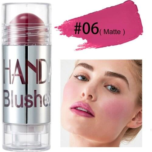 Face Blush Stick Contour Makeup Long-lasting Matte Make Up Natural Cheek Contour Blush Shimmer