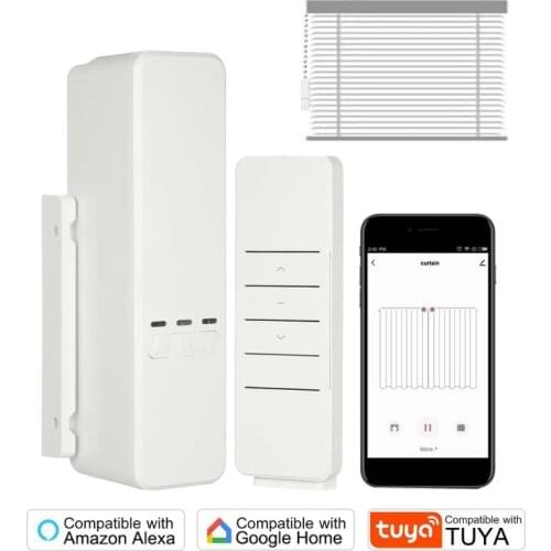 WIFI Tuya Smart Blind Curtain Motor Alexa / Google Control Roller Curtain Motor Control Curtains by MOBILE / REMOTE