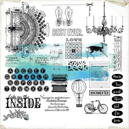 Vintage Silicone Background Transparent Seal Letter Vintage Hand Account Seal DIY Scrapbook/card Making Decoration Supplies