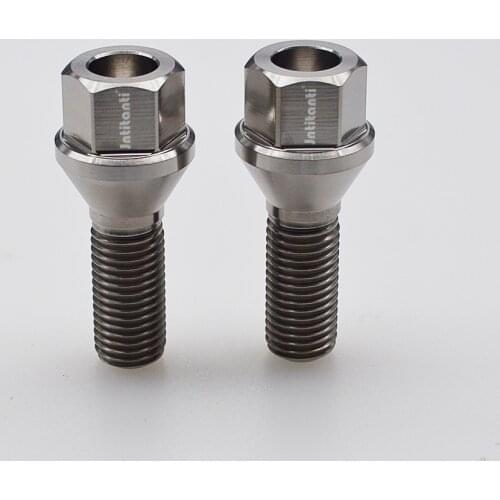 High quality Gr5 titanium wheel bolt for BMW M12*1.5*28mm and anti-theft bolt