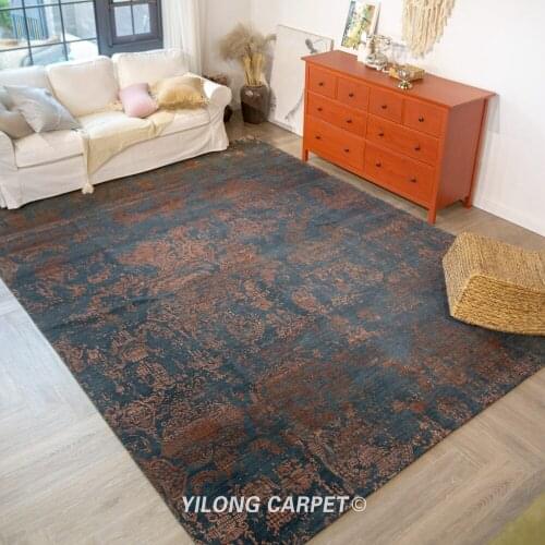 Yilong 9'x12' Large Hand knotted Wool Carpet Home Decor Contemporary Rugs (YLRugP2026)