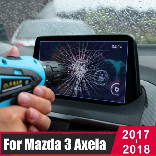 For Mazda 3 Axela 2017 2018 Tempered Glass Car Navigation Screen Protector Touch Display Screen film Anti Scratch