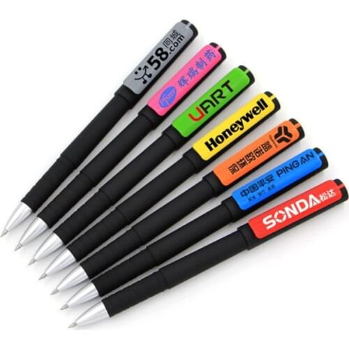 0.5mm Black Ink 500pcs/set Advertising Gel Pen Custom Logo Printing Pen High-grade Promotional Pen Custom Logo Gel Pen