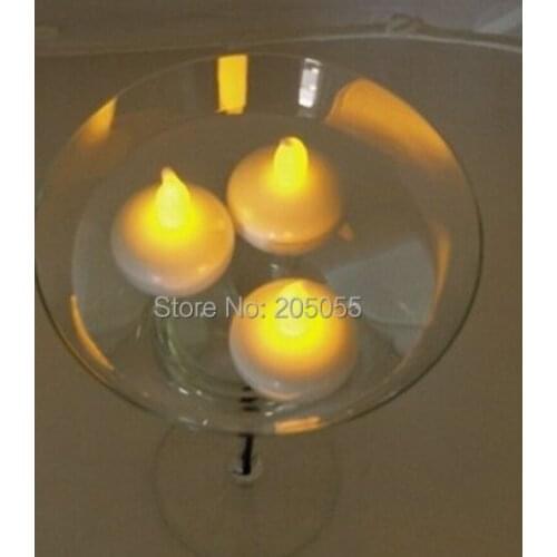 100pcs Flameless LED Floating tealight candle tea light battery-operated wedding Xmas Holiday party centerpiece Decor-warm white