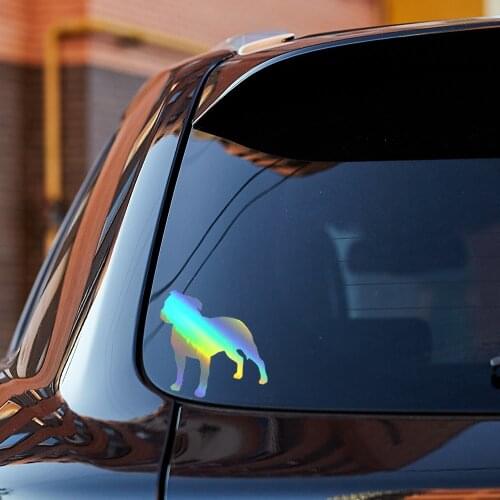 14*13.5CM Fashion Lovely Staffordshire Bull Terrier Dog Window Decorative Decals Waterproof Car Stickers Car Covers Scratch