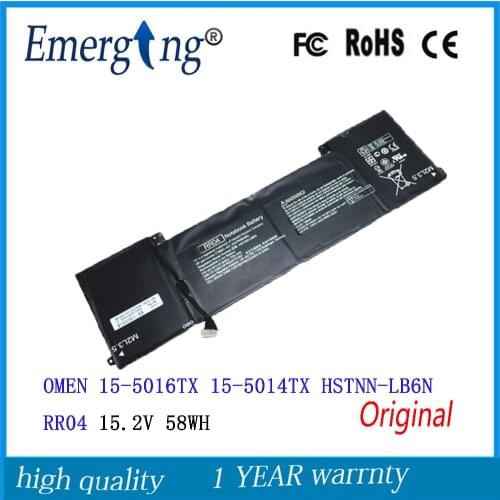 15.2V 58Wh New Original Laptop Battery for HP OMEN 15-5016TX 15-5014TX HSTNN-LB6N RR04