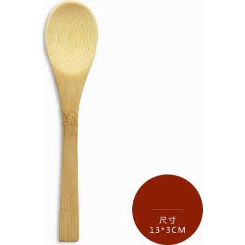 2pcs Bamboo Spoon Kitchen Cooking Utensil Tool Soup Teaspoon Catering For Kitchen Spoon Kitchen Gadget And Accessories