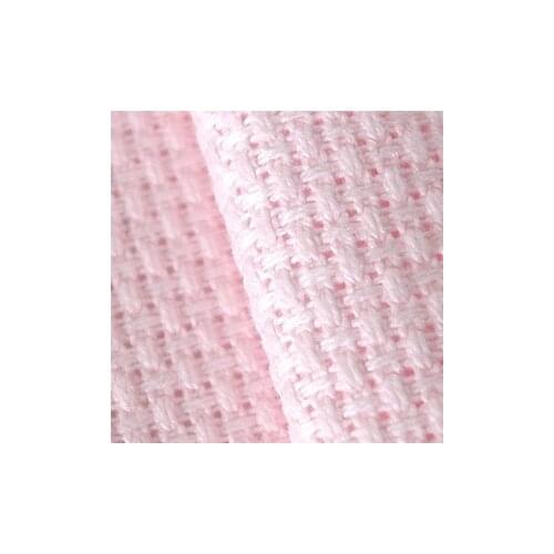 3TH oneroom 14 Count (14 CT) 50X50cm Aida Cloth Cross Stitch Fabric pink aida Best Quality Free Shipping