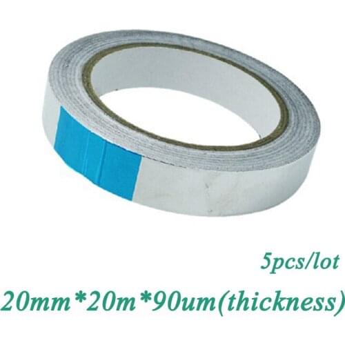 5pcs/lot 20mm*20m*0.09mm BGA Aluminum adhesive Tape Heat Resistant Sealing tape