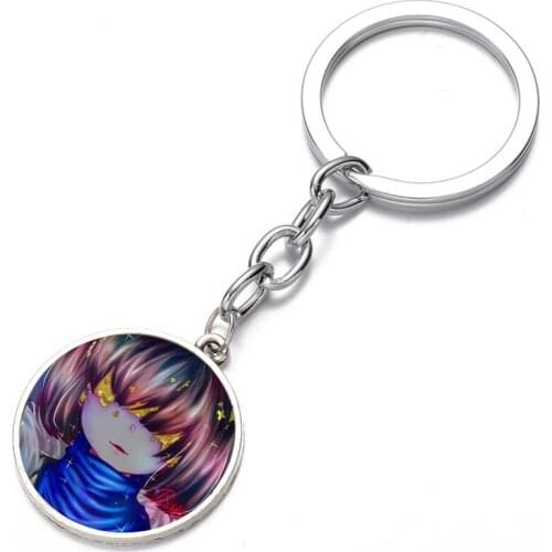 Game Icons Keychain Character Punk Art Glass Cabochon necklace Key Holder High Quality necklace Keyring