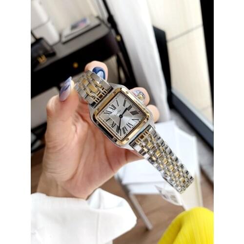 New Fashion Brand Womens Watches Stainless Steel Material Butterfly Clasp Dial Diameter 29*28mm Quartz Watch Gift Reloj