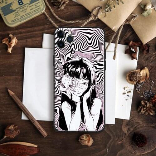 Tomie Kawakami Anime Phone Case For IPhone 11 12 Mini Pro XS Max X XR 6s 7 8 Plus SE Soft TPU Glass Cover