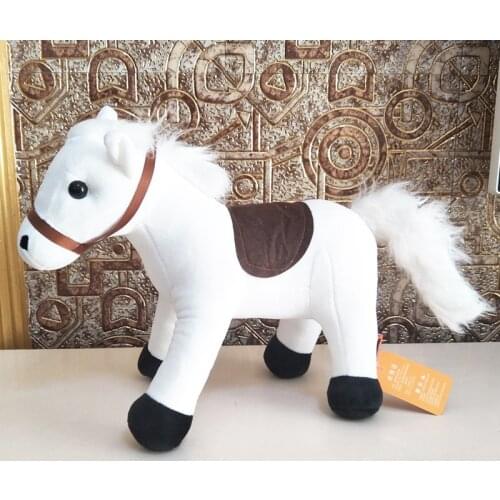Children Plush Toys for Christmas Birthday gift cute cartoon simulation White Horse Baby Kid Stuffed Toy