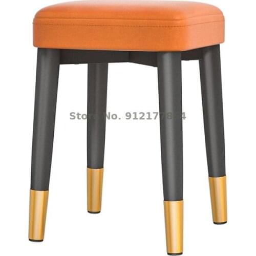 Home Light Luxury Dining Table Stool Creative Living Room Small Square Stool Can Be Stacked Modern Minimalist Makeup Stool