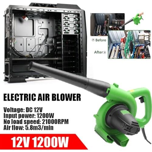 Computer Cleaner Electric Air Blower Dust Blowing Dust Computer Dust Collector Air Blower 1200W 12V Blower