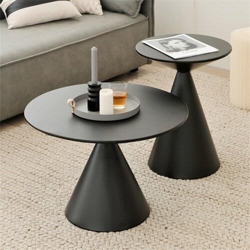 Italian Coffee Table Set Light Luxury Round Coffee Tables Combination Modern Living Room Sofa Side Table Bedroom Bedside Table