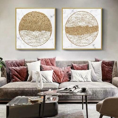 Classic Luxury Abstract Coffee Bean Moon Marble Print Home Wall Art Decor Poster Living Room Picture Vintage Canvas Painting