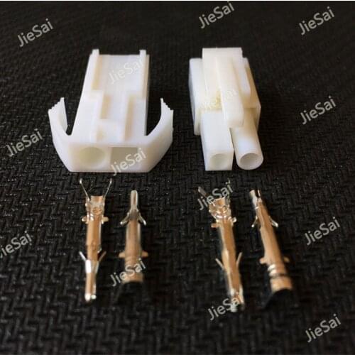 Female And Male Small Tamiya Connector Set Kits Mini Tamiya Set EL Socket Plug With 2P 2 Way/Pin 4.5MM