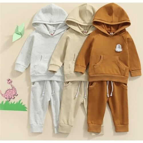 3 Colors Baby Boys Girls Clothes Sets Spring Autumn Newborn Baby Girls Rainbow Long Sleeve Hoodies Tops + Pant Casual Outfits