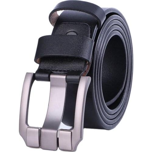 Designer high quality luxury brand genuine leather width 3.8cm Casual black and coffee belts for men n34