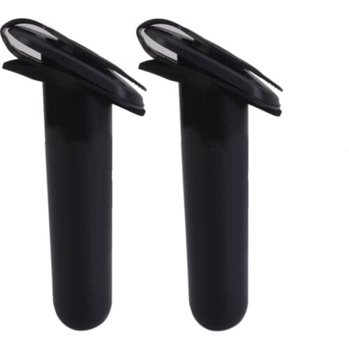 Set of 2 Flush Mount Fishing Boat Rod Holder Bracket With Cap Cover Kayak Accessory Fishing Rod Holder