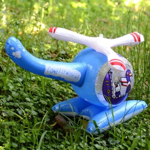 Inflatables Sports Outdoor Cartoon Toy Model Of The Helicopter Inflatable Toys Plane Children Day Party Pvc Funny Gifts 2021