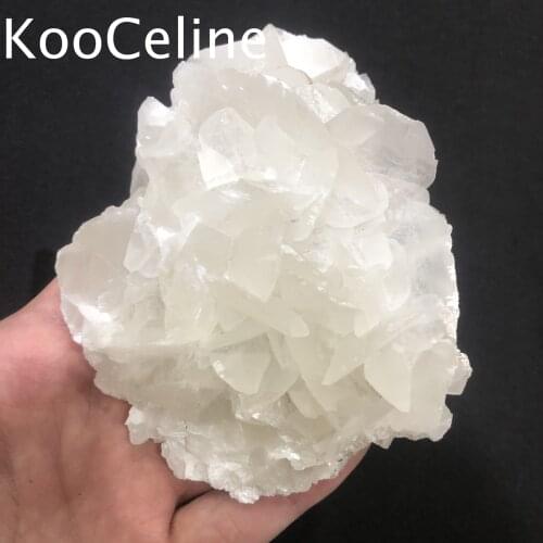 Natural Crystals Quartz White Calcite Ore Stones Energy Reiki Specimen Aquarium Home Room Decoration Accessories Gemstone