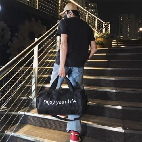 Dry and wet separation waterproof fitness bag light yoga bag sports shoulder portable travel bag