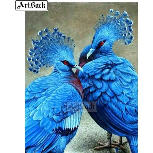 Full Square Animal 5d Diy Diamond Painting Bird Resin Diamond Embroidery 3d Mosaic Sewing Art Gift ARD410
