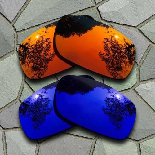 Red Orange&Violet Blue Sunglasses Polarized Replacement Lenses for Oakley Crankshaft