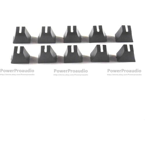 10pcs Black Potentiometer Fader Knob Cap 12mmLx7mmW For Pioneer Mixer Equalizer
