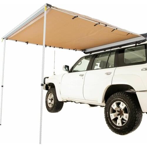 OUTDOOR Car Side Awning for Camping SUV Trailer Offroad Gear Canopy Sunshade Tent Tarp Khaki