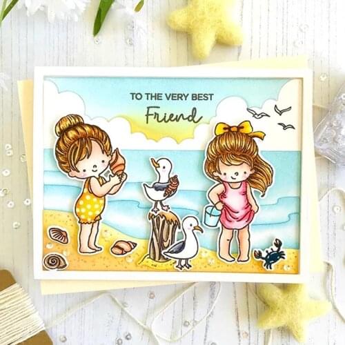 Clouds Sea Water Beach Background Frame Metal Cutting Dies Scrapbooking For DIY Album Paper Cards Embossing Crafts 2019 New