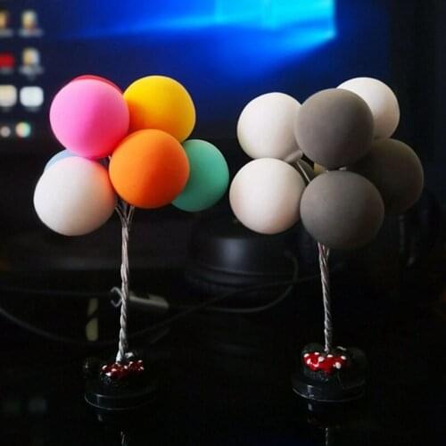Multicolour Soft Clay Charming Balloon Mini Creative Car Balloon Cartoon Console Dashboard Decoration Drop Shipping